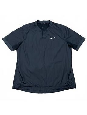 Nike Womens Softball Wind Jacket Black Short Sleeve Size Medium